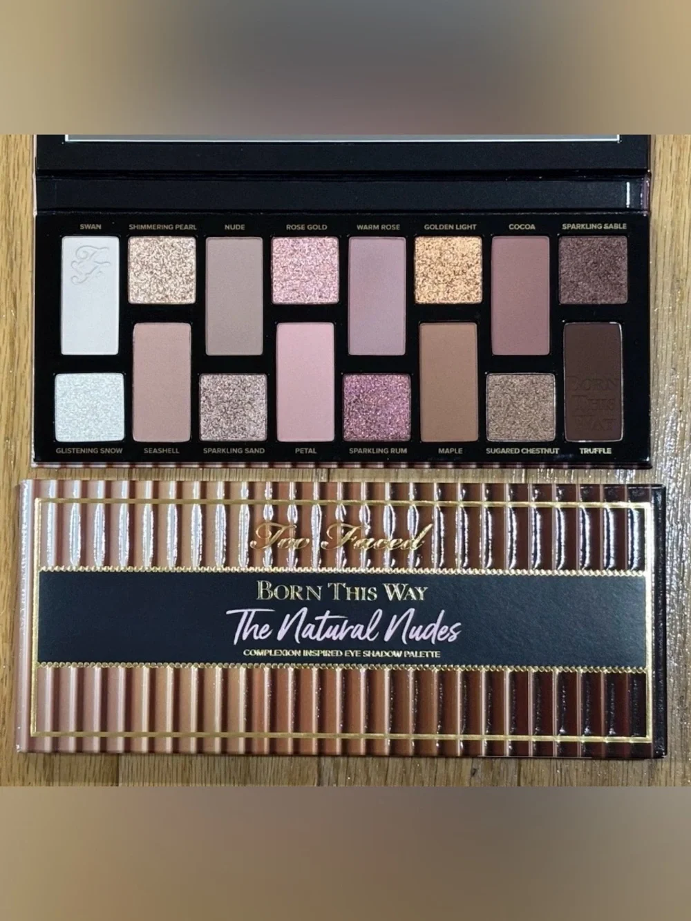 Too Faced THE NATURAL NUDES 16 Color Eye Shadow Eyeshadow Palette NIB